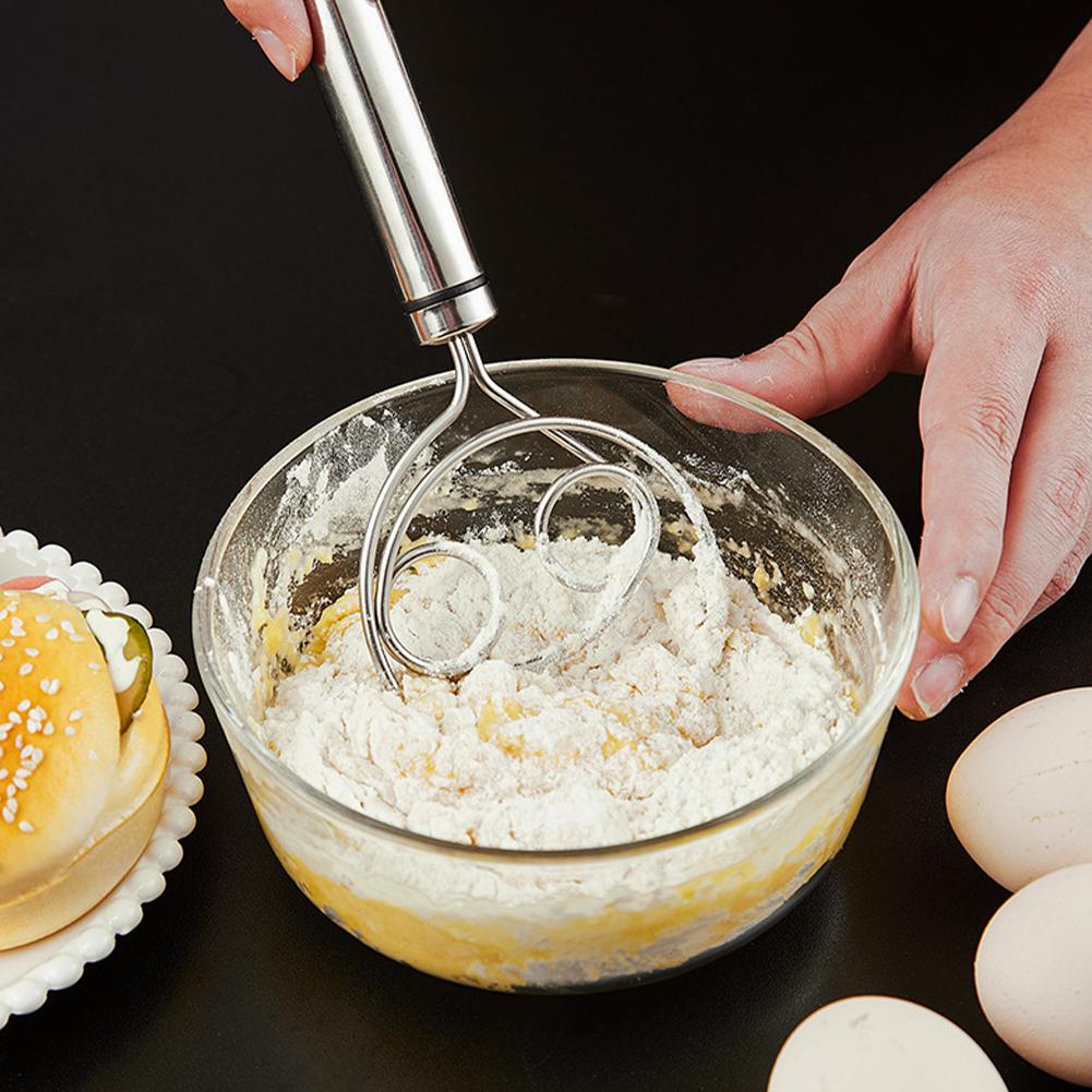 Bread Baking Kitchen Utensils - ที่ตีแป้ง เครื่องผสมขนมปัง สแตนเลส สำหรับเค้ก ขนมอบ แป้งต่างๆ