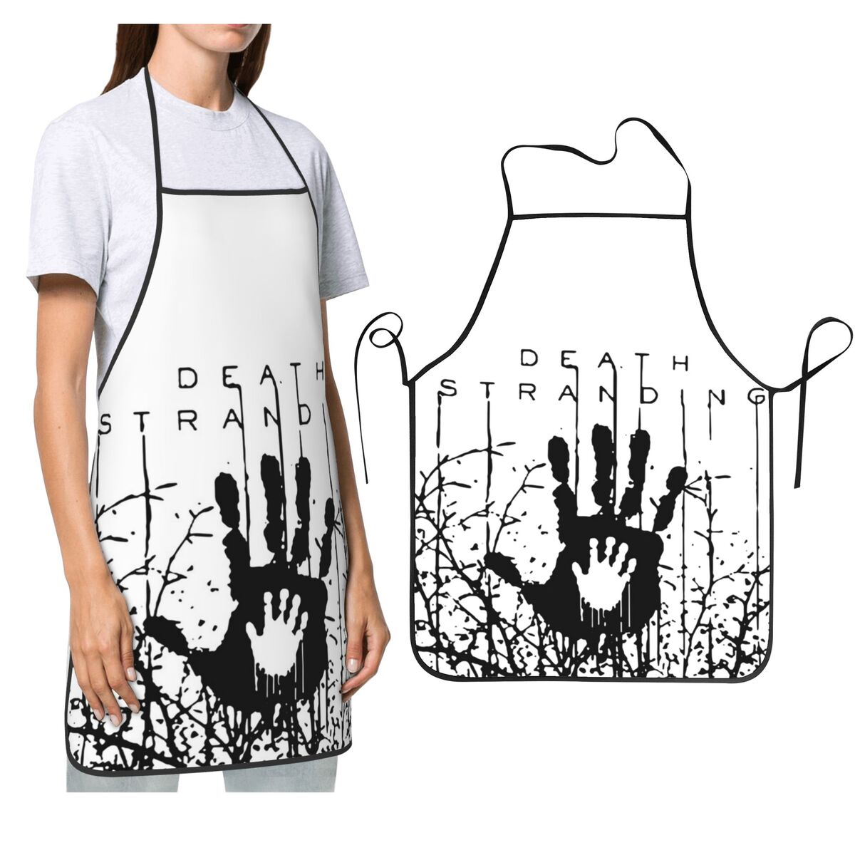 Kitchen Baking Game - ผ้ากันเปื้อนสำหรับทำอาหาร ทำขนม ลายเกม Death Stranding ในป่า