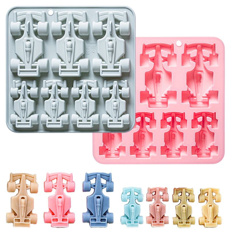 Silicone Cake Mold - แม่พิมพ์ซิลิโคนรูปรถแข่ง 7 ช่อง สำหรับทำมูส ช็อกโกแลต ฟองดองต์
