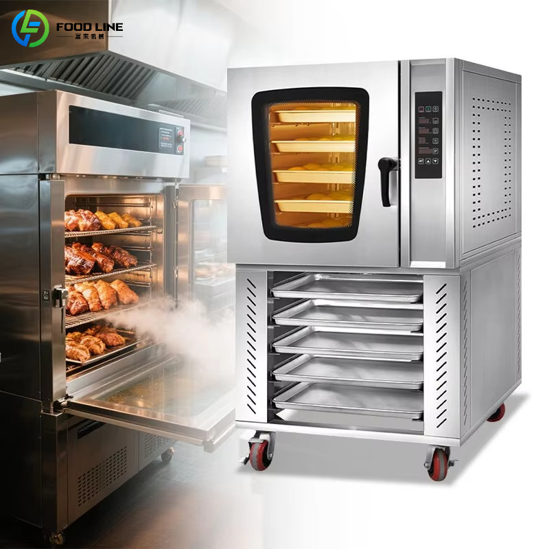 Kitchen Baking Equipment - เตาอบไฟฟ้าเชิงพาณิชย์แบบกำหนดเองได้ เตาอบแบบพาความร้อน สเตนเลสสตีล สำหรับอบพิซซ่า ขนมปัง เค้ก
