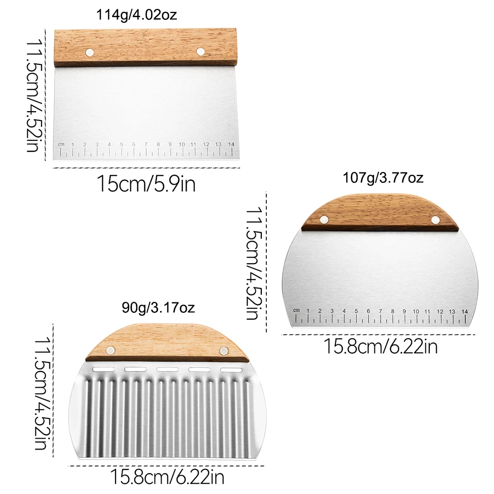 1/3Pcs สแตนเลสสตีล Pasty Cutte - Kitchen Baking Tray Set บทวิจารณ์และราคา