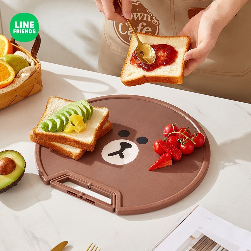 เขียงลายการ์ตูนอนิเมะสีน้ำตาล  - Kitchen Baking Storage บทวิจารณ์และราคา