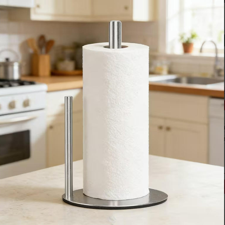 ที่ใส่กระดาษเช็ดมือสแตนเลสพร้อ - Kitchen Baking Paper Holder บทวิจารณ์และราคา