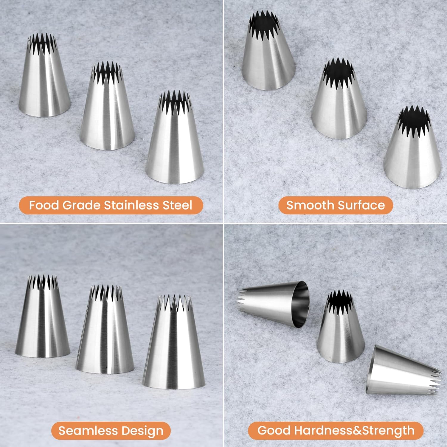 ชุดถุงบีบครีมและหัวบีบ 3 ชิ้น, - Piping Bag Disposable บทวิจารณ์และราคา