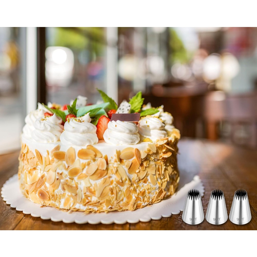 ชุดถุงบีบครีมและหัวบีบ 3 ชิ้น, - Piping Bag Disposable บทวิจารณ์และราคา