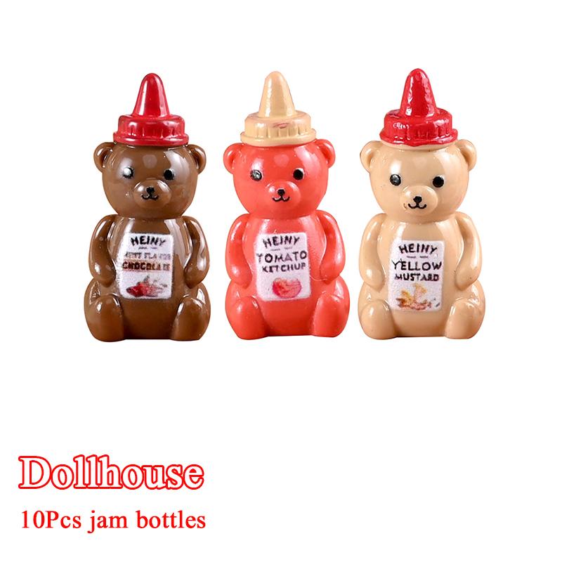 ขวดแยมหมีน้อยจำลอง 10 ชิ้น ขนา - Kitchen Baking Storage บทวิจารณ์และราคา