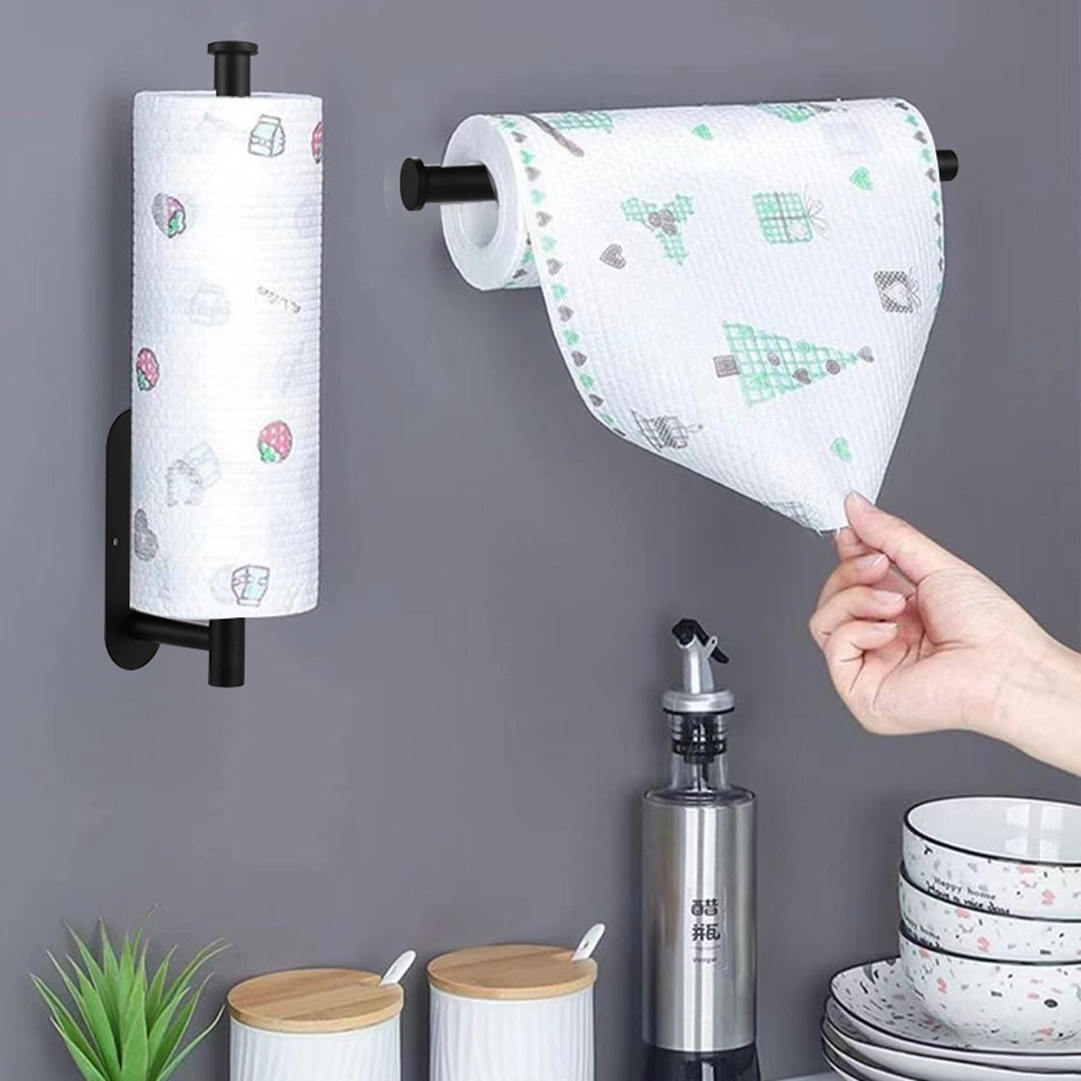 กาวที่ใส่กระดาษครัวที่ใส่กระดา - Kitchen Baking Paper Holder บทวิจารณ์และราคา