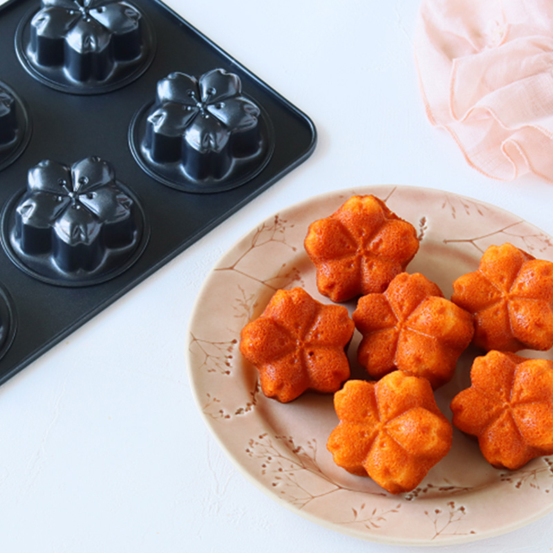 ฟลอตต้า ซากุระถาดอบขนม 6 ช่อง  - Bread Baking Kitchen Utensils บทวิจารณ์และราคา