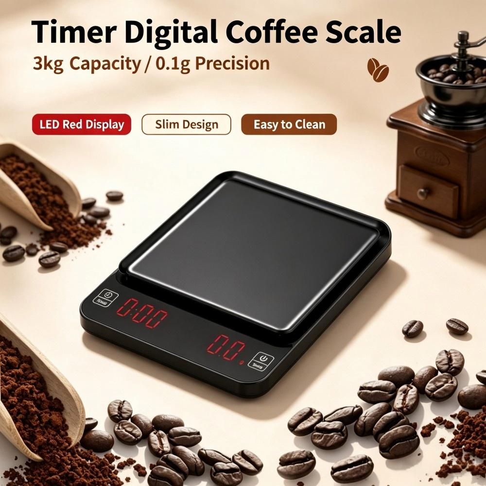 เครื่องชั่งกาแฟดิจิตอลความแม่น - Baking In Kitchen บทวิจารณ์และราคา