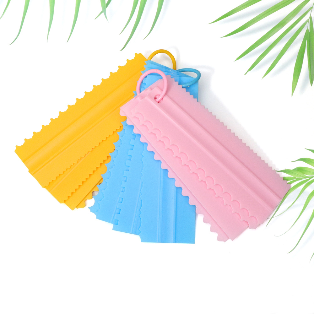 ชุดหวีตกแต่งเค้กพลาสติก 4 ชิ้น - Fondant Smoother Set บทวิจารณ์และราคา