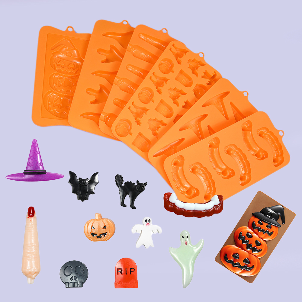 แม่พิมพ์ฮาโลวีนฟักทอง Skull Gh - Silicone Cake Mold บทวิจารณ์และราคา