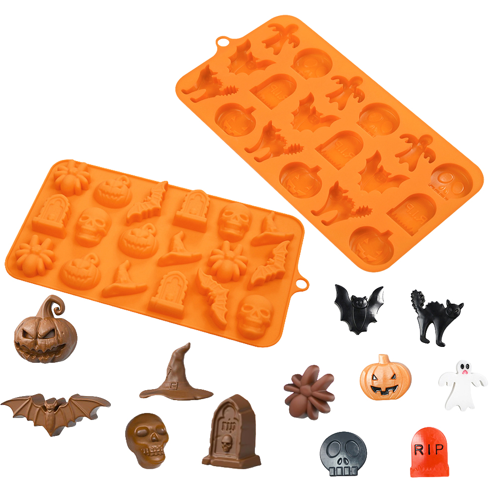 แม่พิมพ์ฮาโลวีนฟักทอง Skull Gh - Silicone Cake Mold บทวิจารณ์และราคา