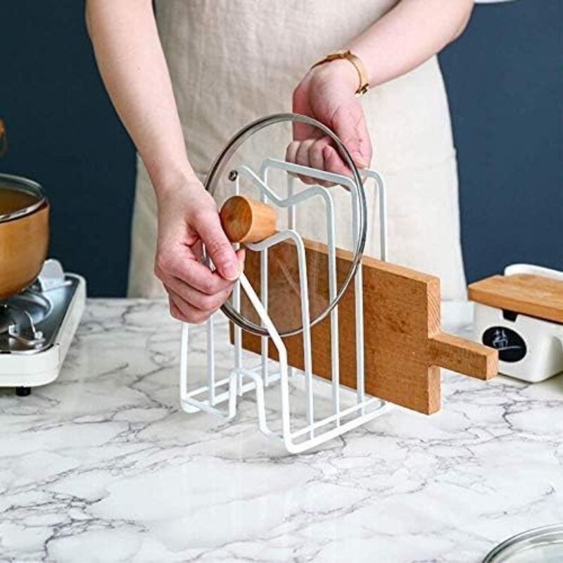 ที่วางฝาหม้อกระทะ 1 ชิ้น สีขาว - Kitchen Baking Cupboard บทวิจารณ์และราคา