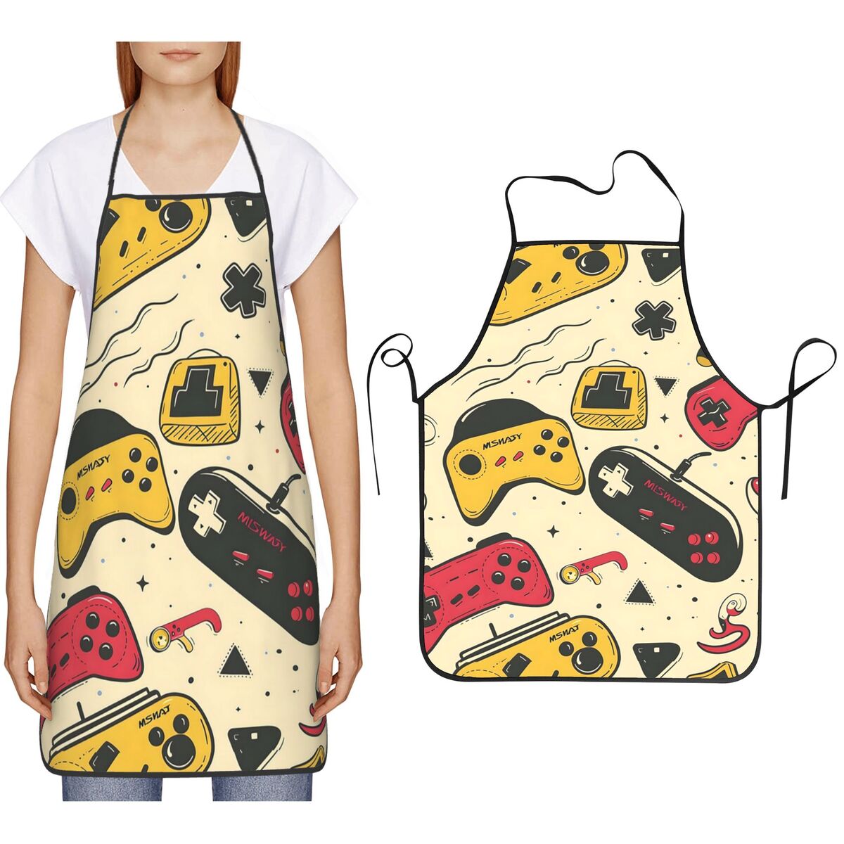 ผ้ากันเปื้อนลายเกมเมอร์ วินเทจ - Kitchen Baking Game บทวิจารณ์และราคา