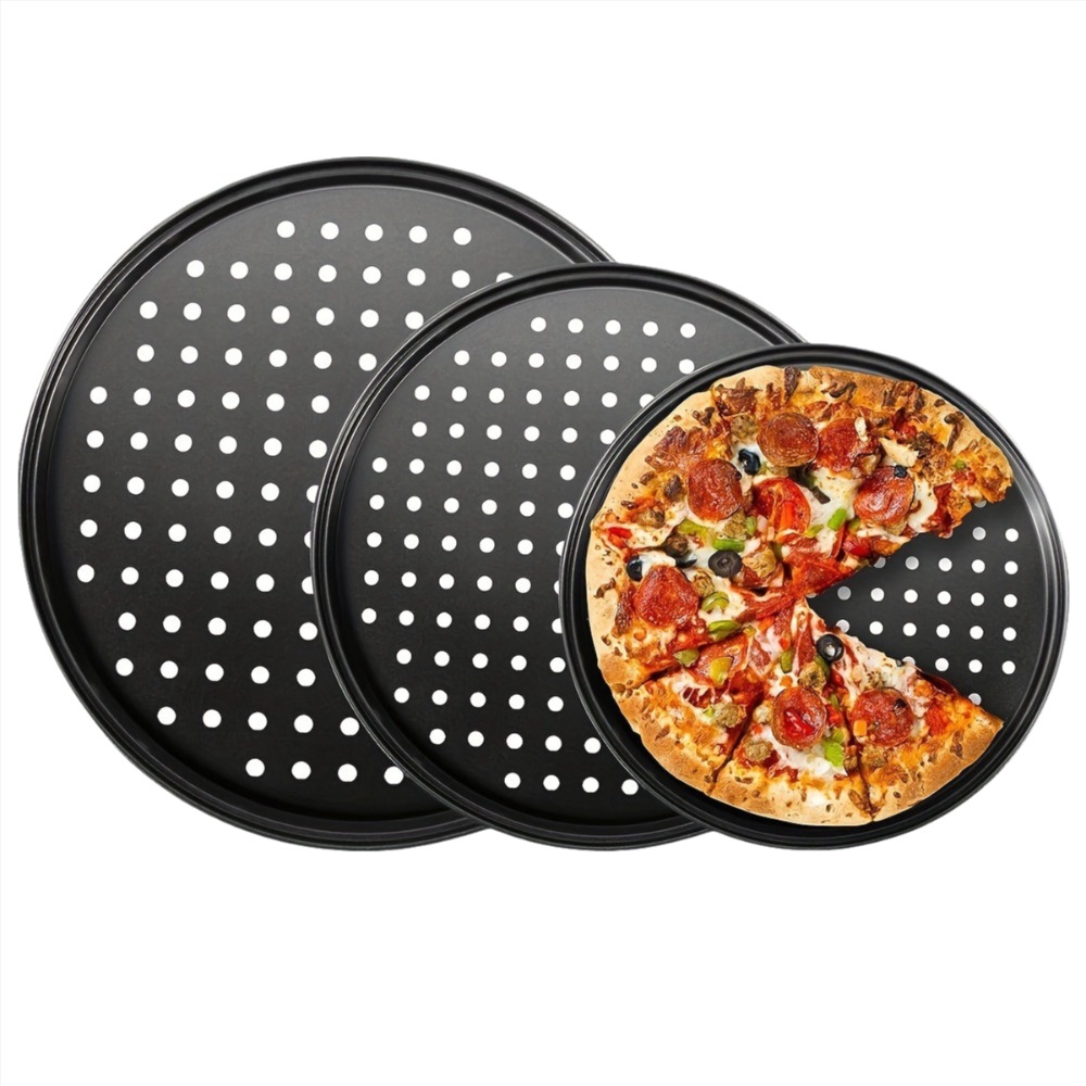 ชุดถาดพิซซ่าเหล็กกล้าคาร์บอนแบ - Kitchen Baking Tray Set บทวิจารณ์และราคา
